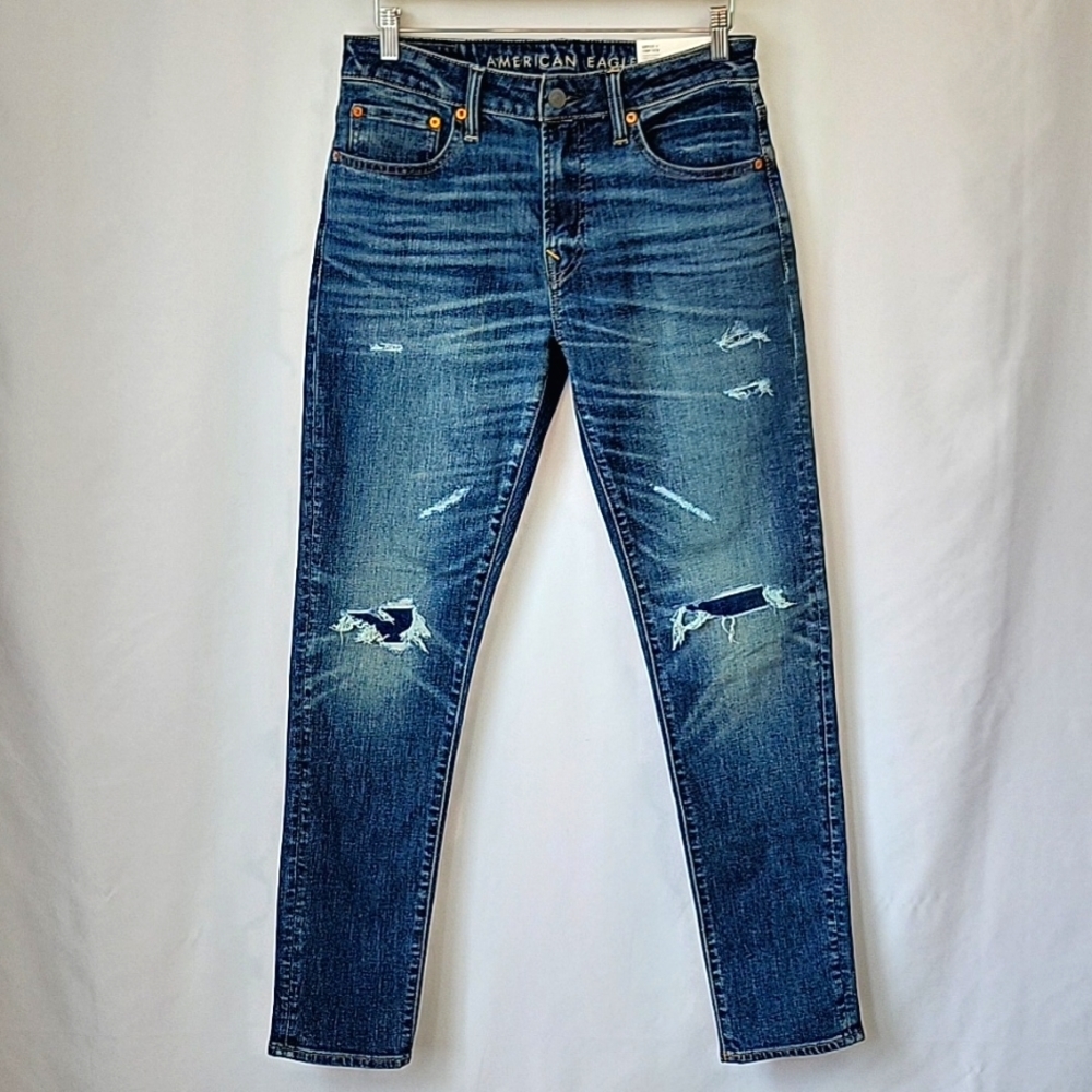 American Eagle Outfitters Athletic Skinny Jeans Dk Wash Size 31x32
